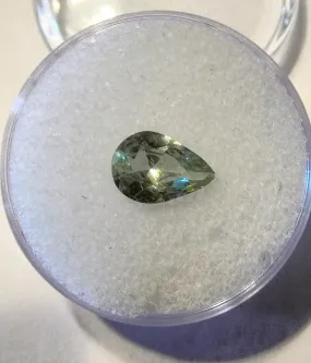 1.51ct PEAR SHAPED MINT GREEN MONTANA SAPPHIRE