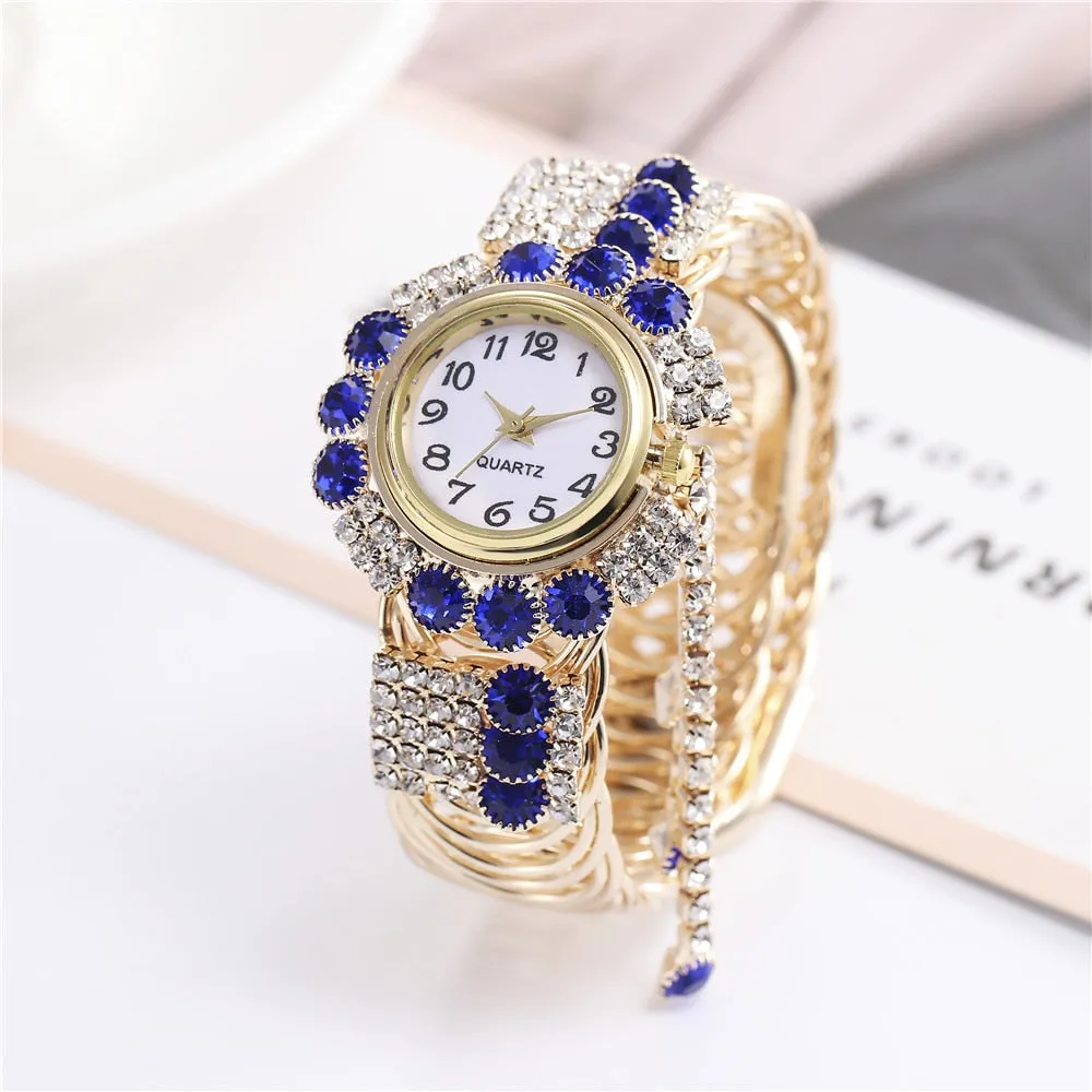 2020 Top Brand Luxury Rhinestone Bracelet Watch