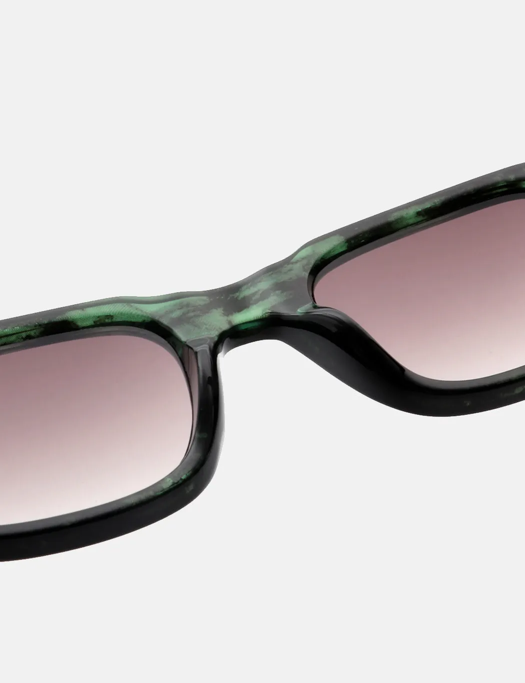 A. Kjaerbede Halo Sunglasses - Green Marble Transparent