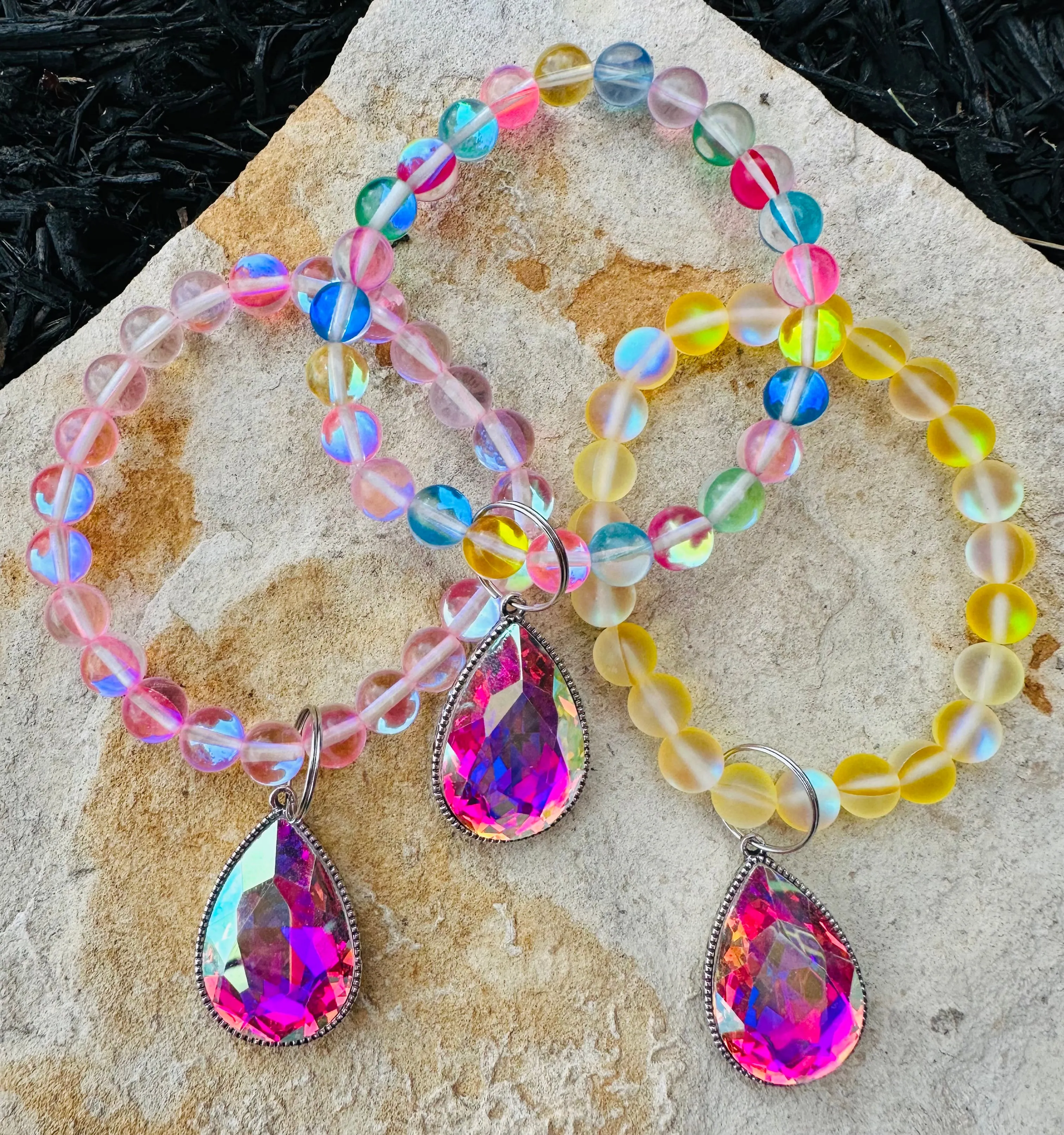 AB Stone Spring Stretchy Bracelets