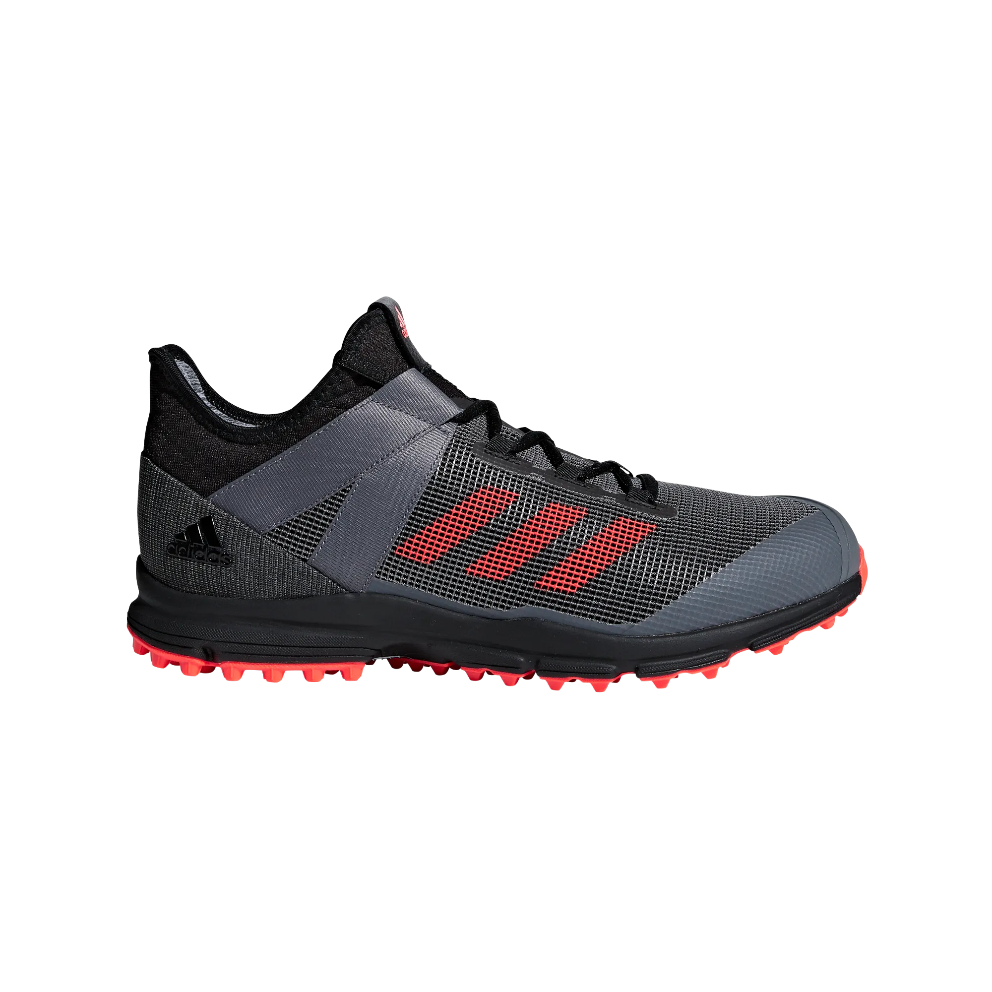 Adidas Zone Dox 1.9S 2019 Speed Black/Red/Grey Hockey Shoes