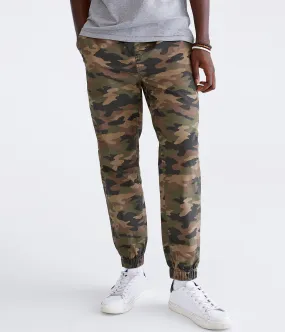 Aeropostale Mens' Camo Stretch Twill Joggers - Dark Green - Size M - Cotton - Teen Fashion & Clothing Garland