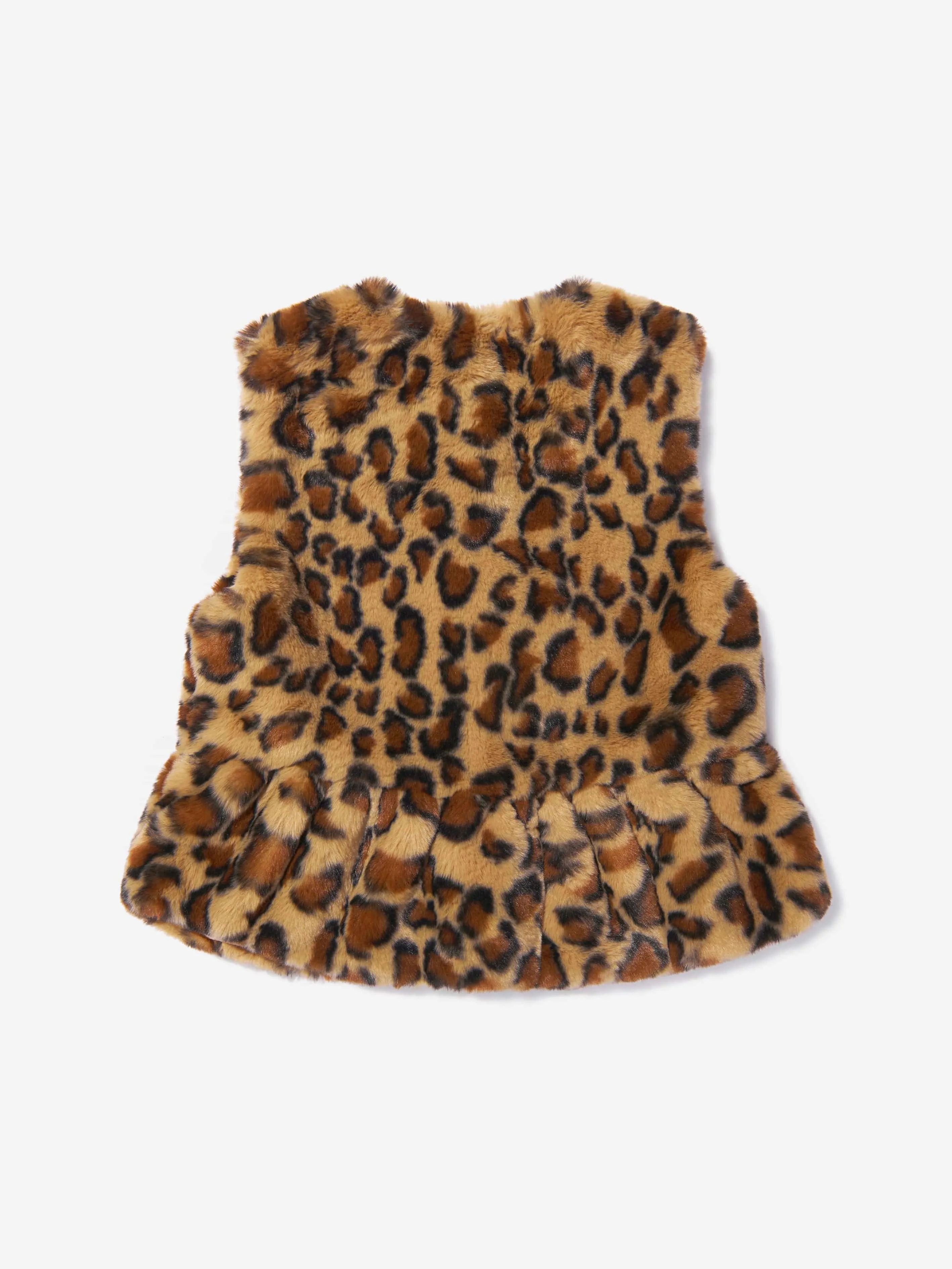 Angels Face - Girls Jill Faux Fur Leopard Gilet | Childsplay Clothing