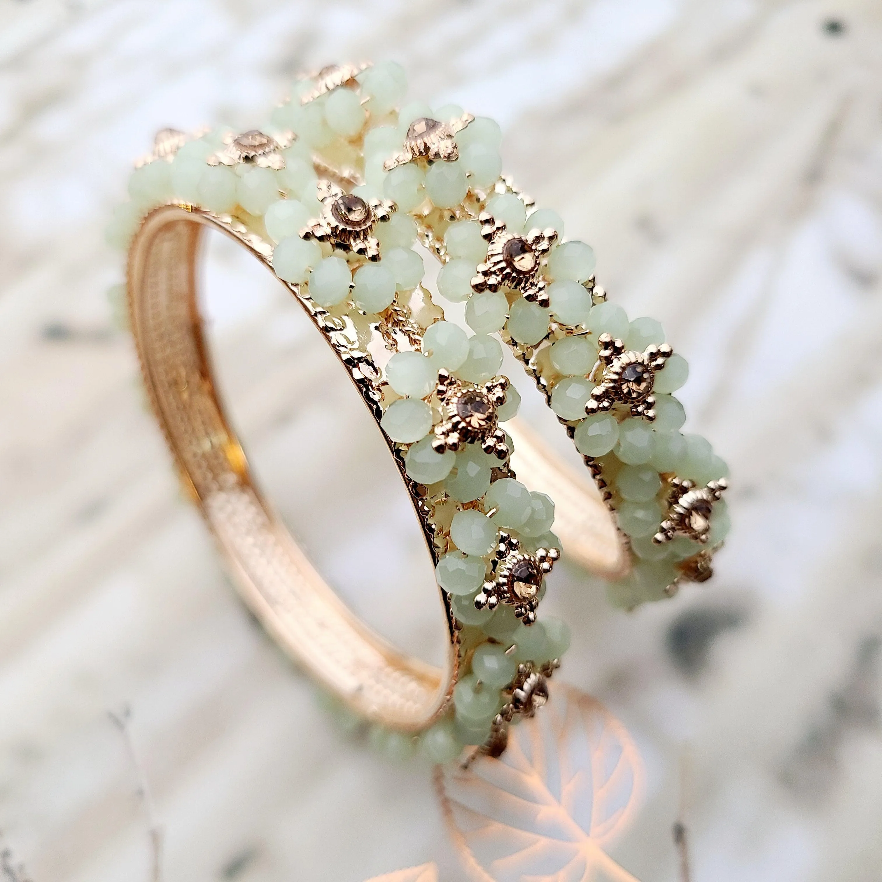 Arora - mint Bangles