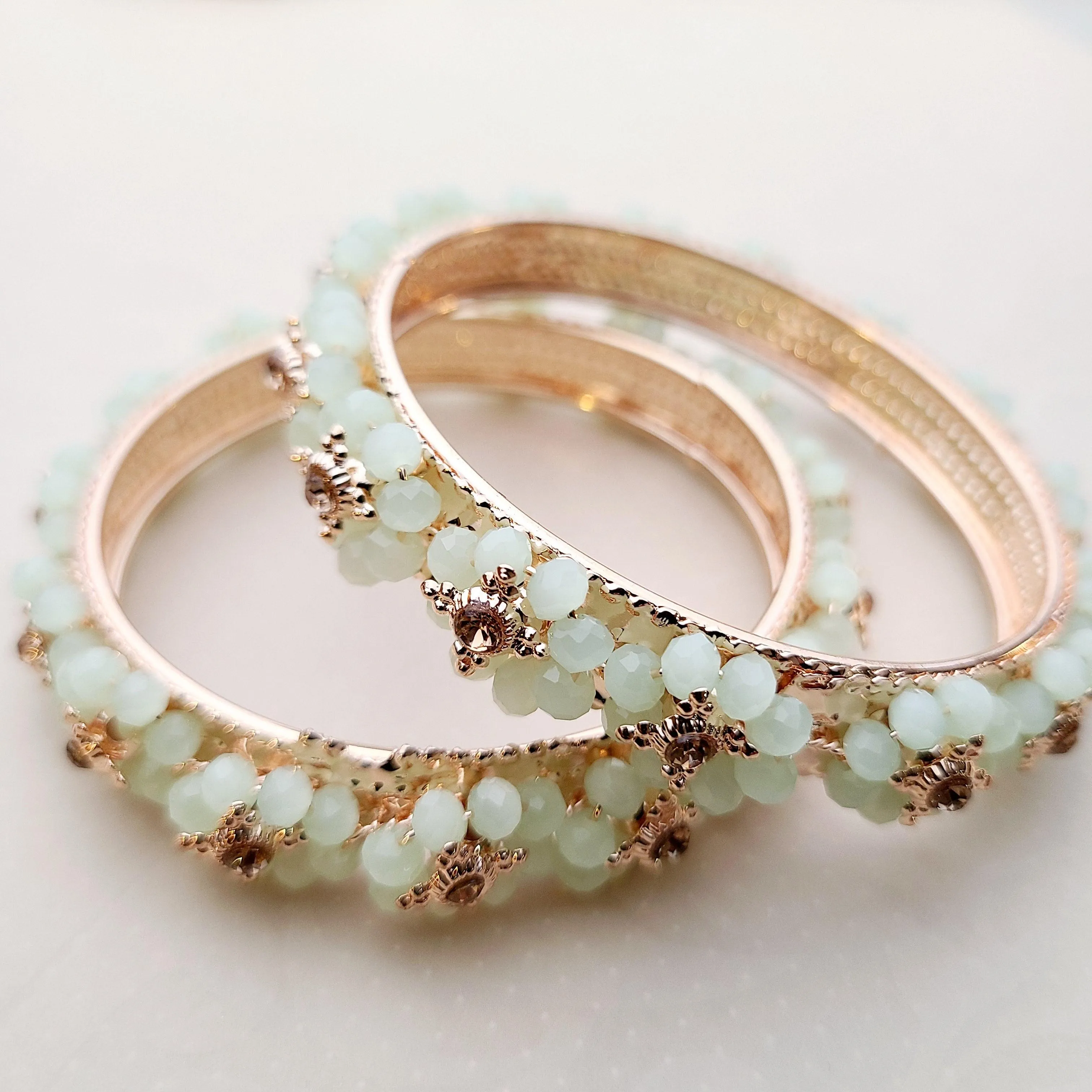 Arora - mint Bangles