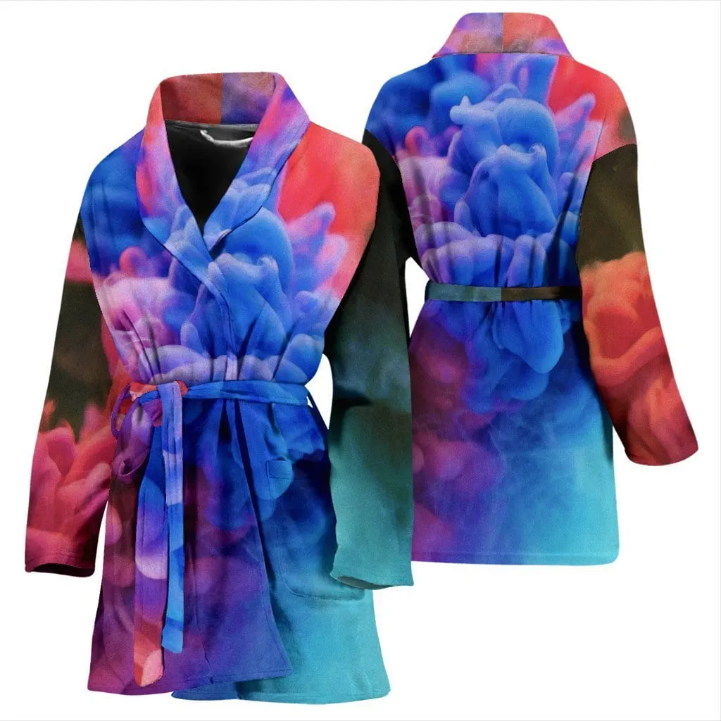 Bathrobe Watercolor Smoke Women's