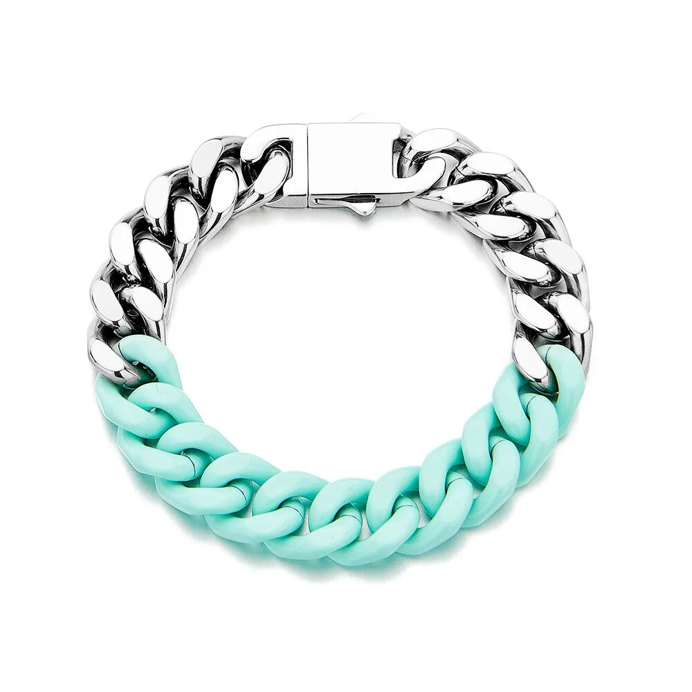 BiColor Cuban Bracelet