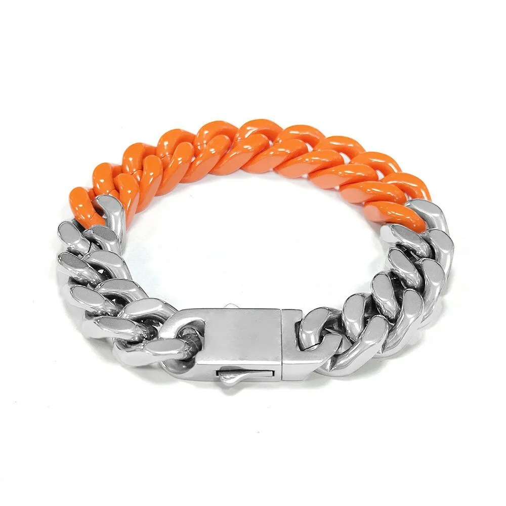 BiColor Cuban Bracelet