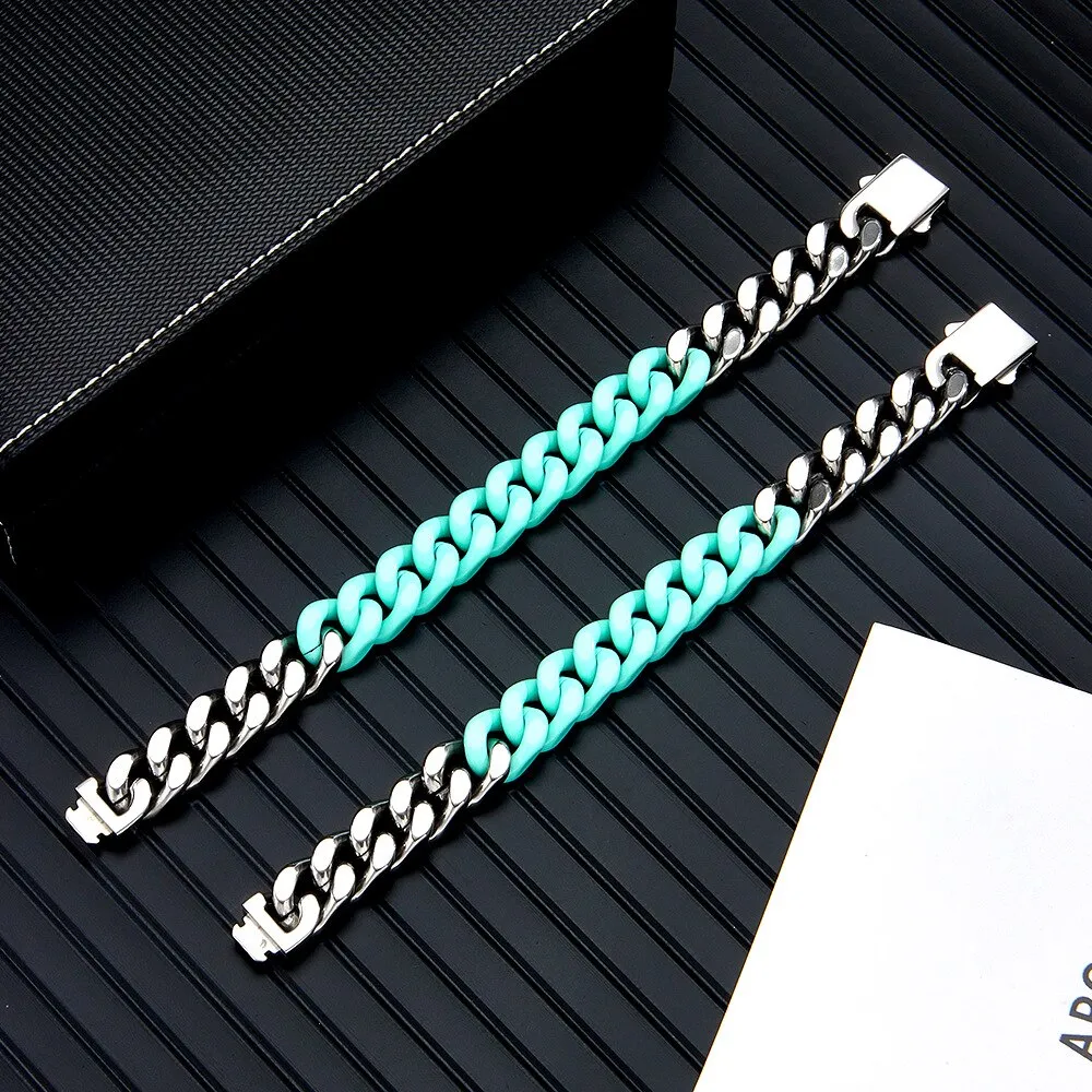 BiColor Cuban Bracelet