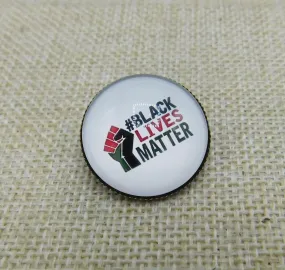 Black Lives Matter RBG Lapel Pin Button Badge Black Owned