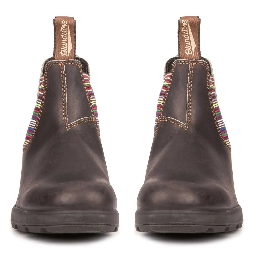 Blundstone 1409 - Original Stout Brown Striped Elastic - A One Clothing