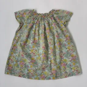 Bonpoint Mint Green Liberty Print Dress: 3 Years