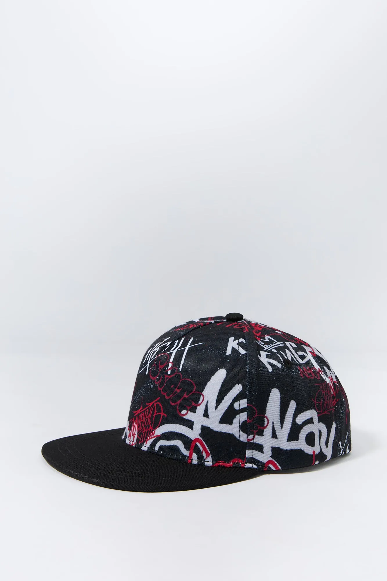 Boys Graffiti Print Snapback Hat