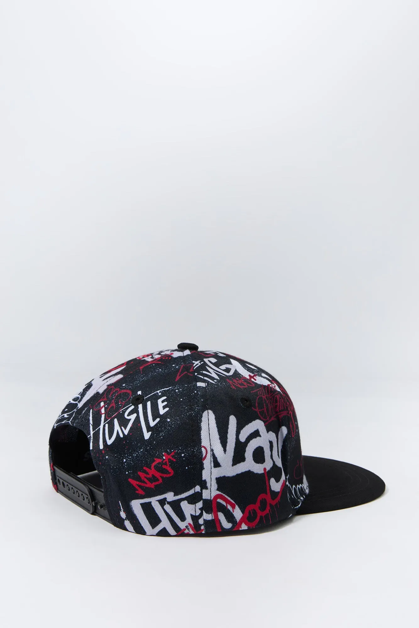 Boys Graffiti Print Snapback Hat