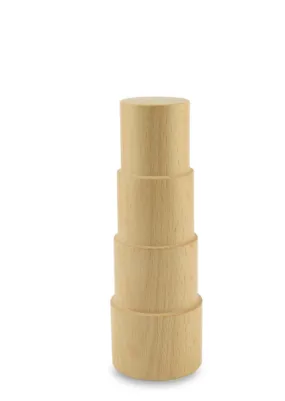 Bracelet mandrel, Beadalon, beechwood, 2-3/4 inch stepped cone.