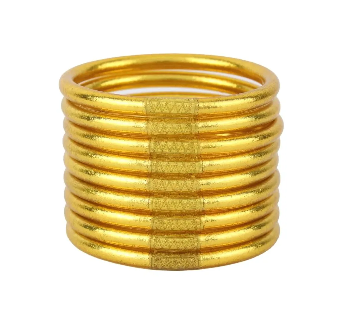 BuDhaGirl Gold All Weather Bangles (AWB) - Set of 9