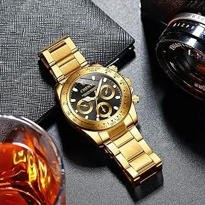 Chenxi Watch Men Gold Fashion Watches Stainless Steel Men's Watches S2589374