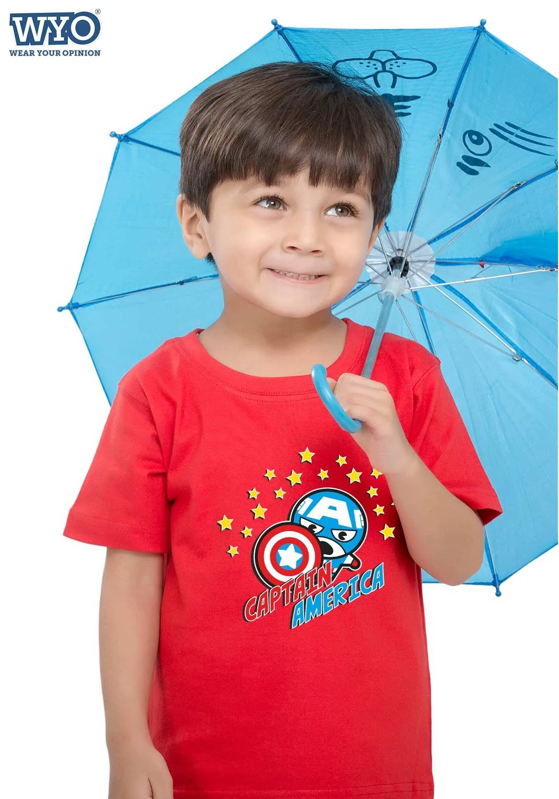 Chibi Captain America Kids T-Shirt