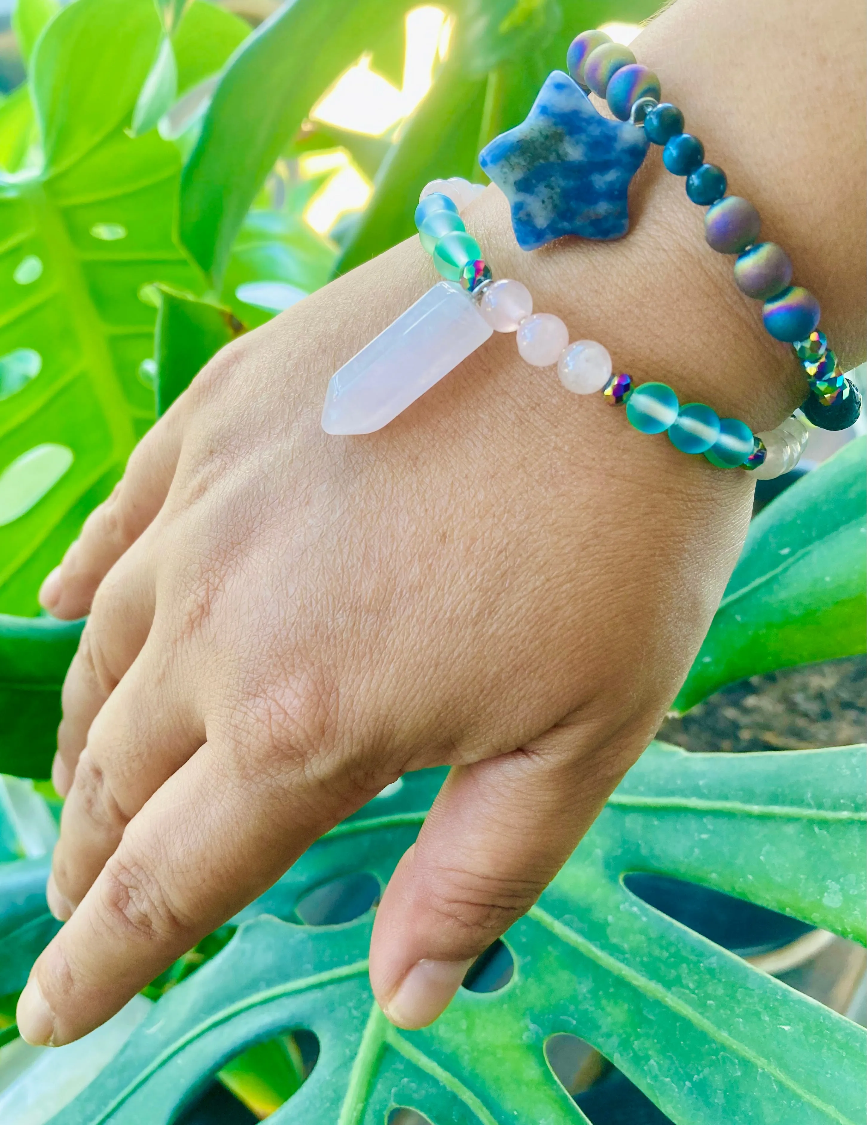 Cosmic Beaded Wire Bracelets