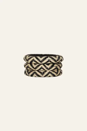 Cosmic Serpent Bangles in Black