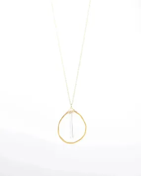 Crystal Quartz Vermeil Necklace