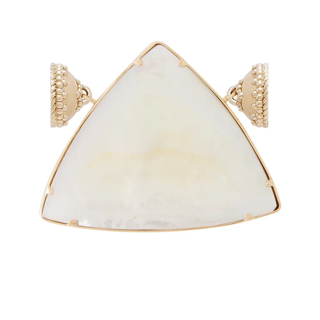 Crystal White Triangle Druzy Centerpiece