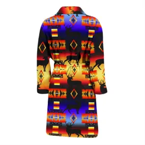 Deer Horizon Men's Bath Robe