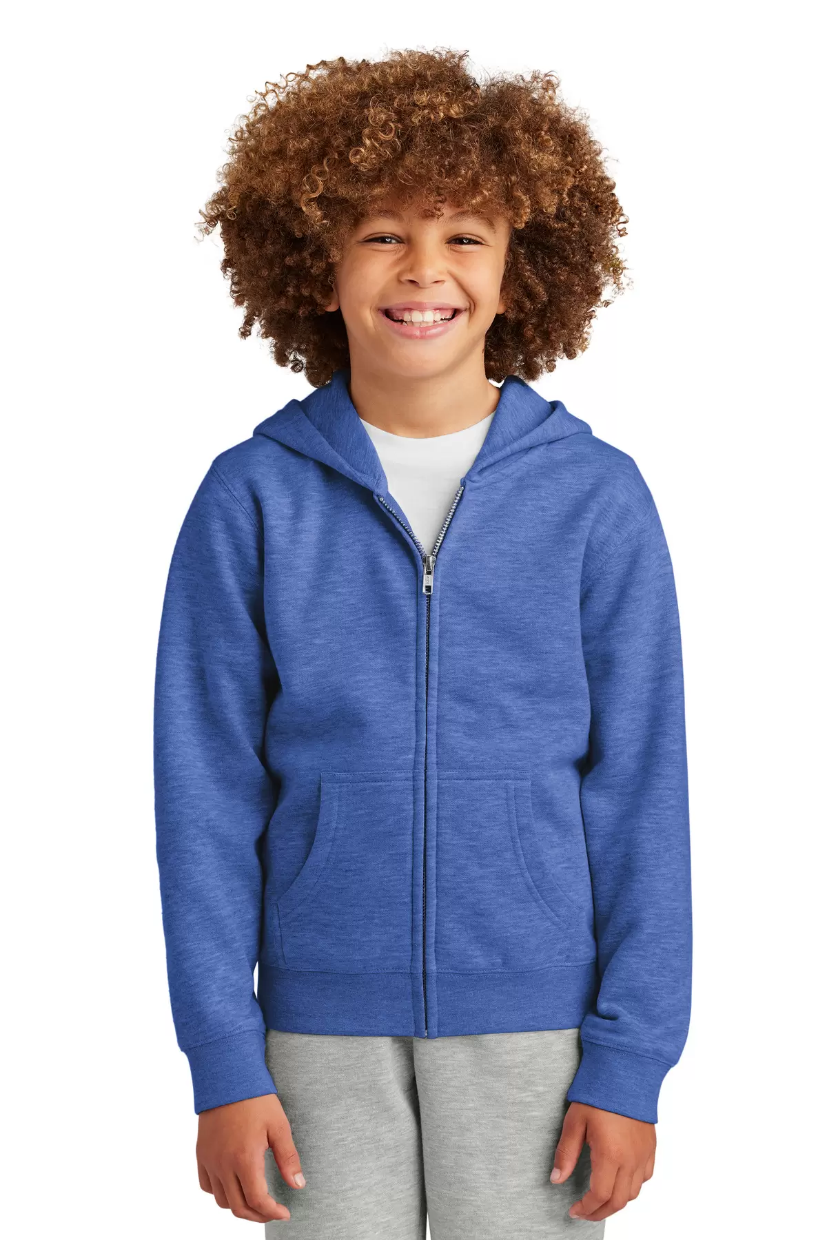 District Clothing DT6102Y District Youth V.I.T. Fleece Full-Zip Hoodie SKU: DT6102Y