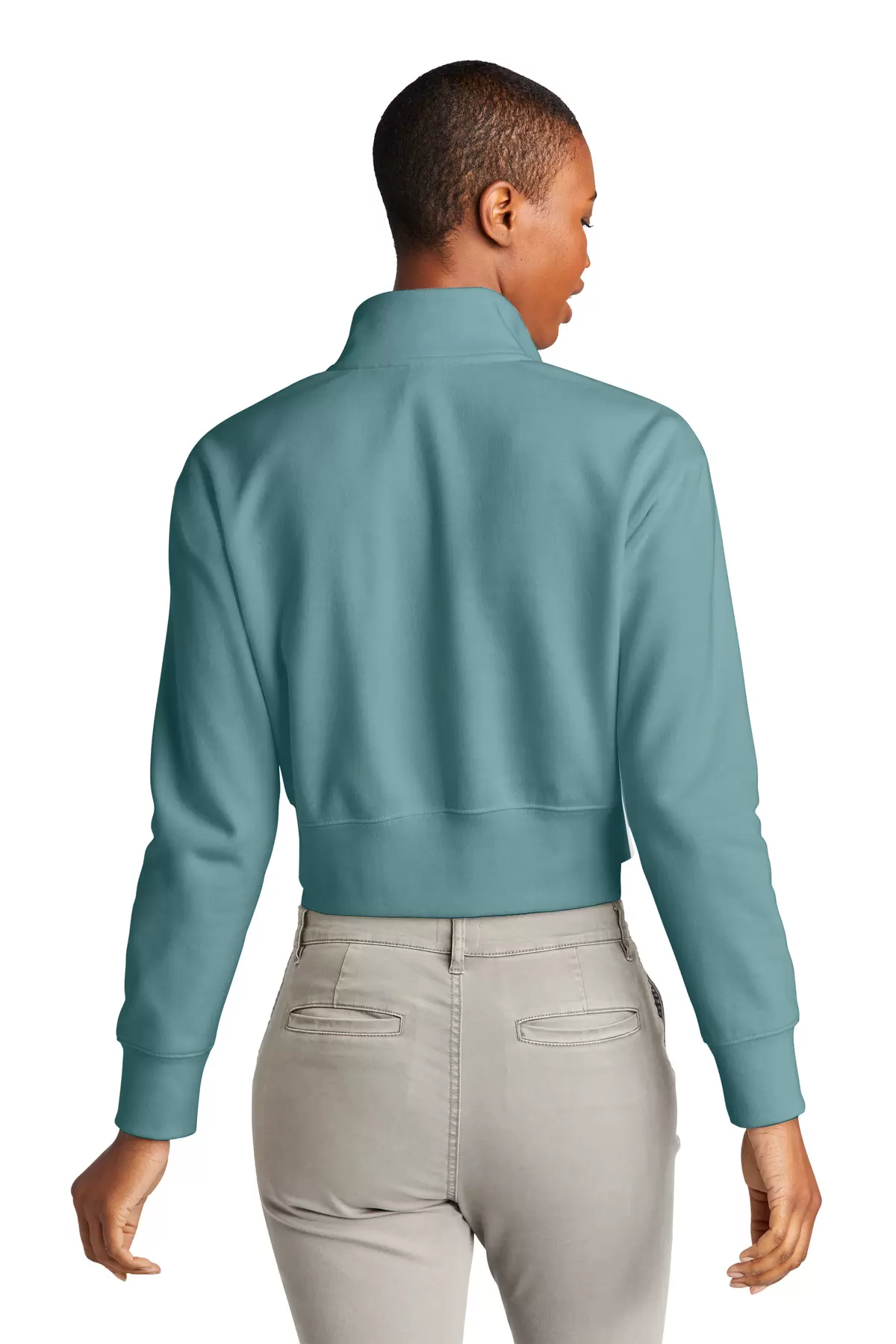 District Clothing DT6111 District Women's V.I.T. Fleece 1/2-Zip SKU: DT6111