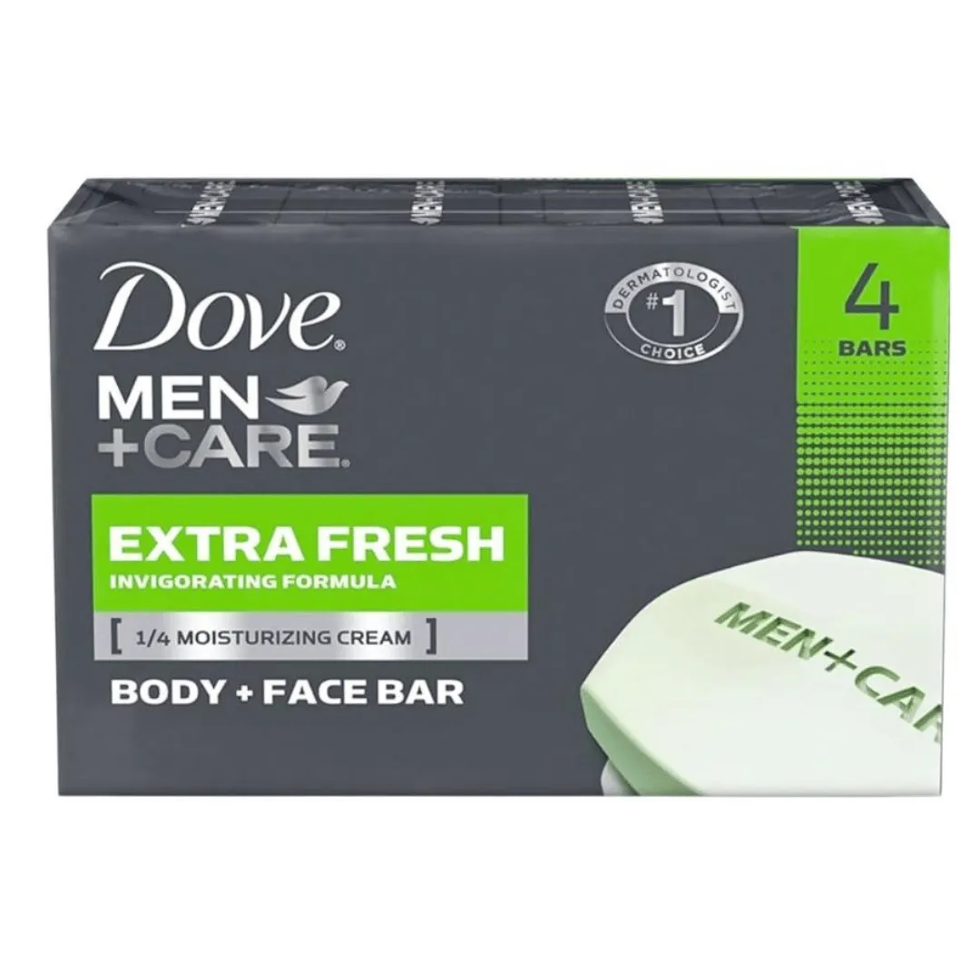 Dove 4pack Men+Care Barre Extra Frache Visage et Corps 400 g