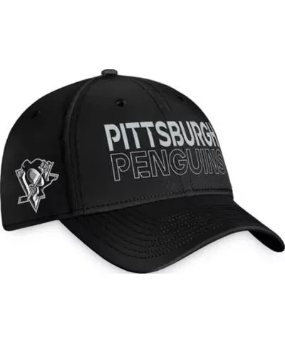 Fanatics Men's NHL Fanatics Pittsburgh Penguins Authentic Pro Road Flex Hat