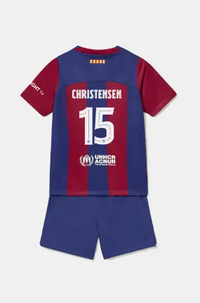 FC Barcelona home Kit 23/24 - Younger Kids  - CHRISTENSEN