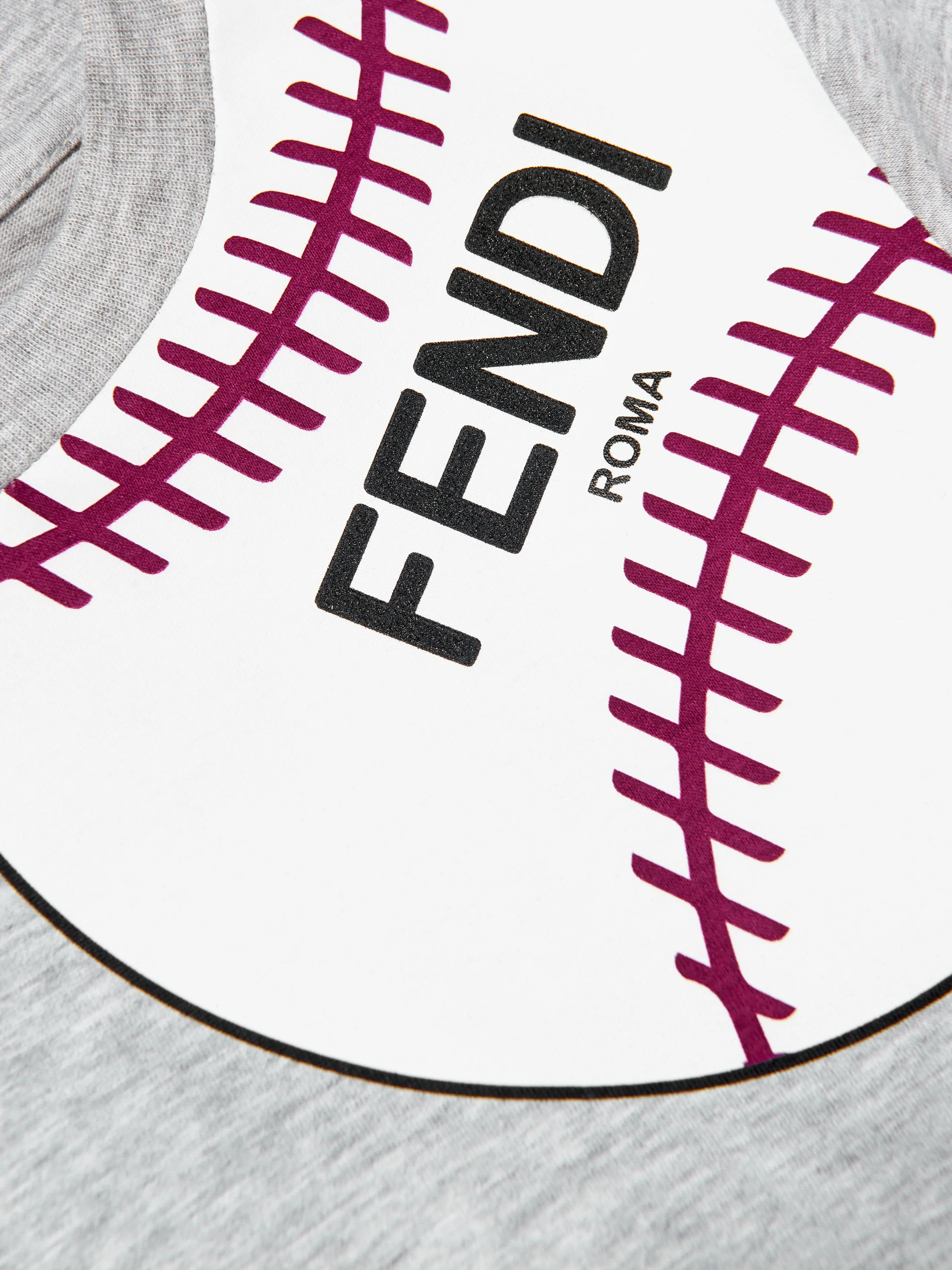 Fendi Kids - Boys Baseball Print T-Shirt | Childsplay Clothing