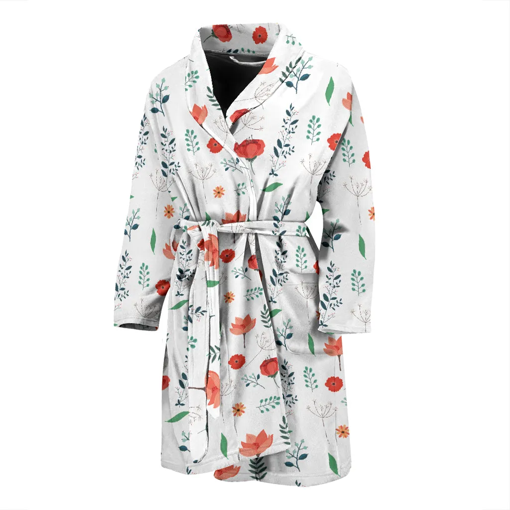 Flower garden MEN'S BATHROBE