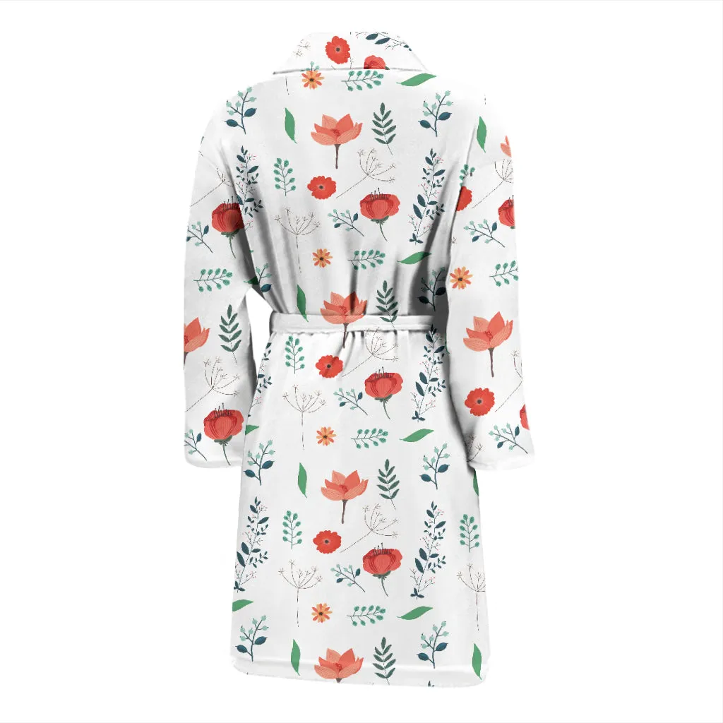 Flower garden MEN'S BATHROBE