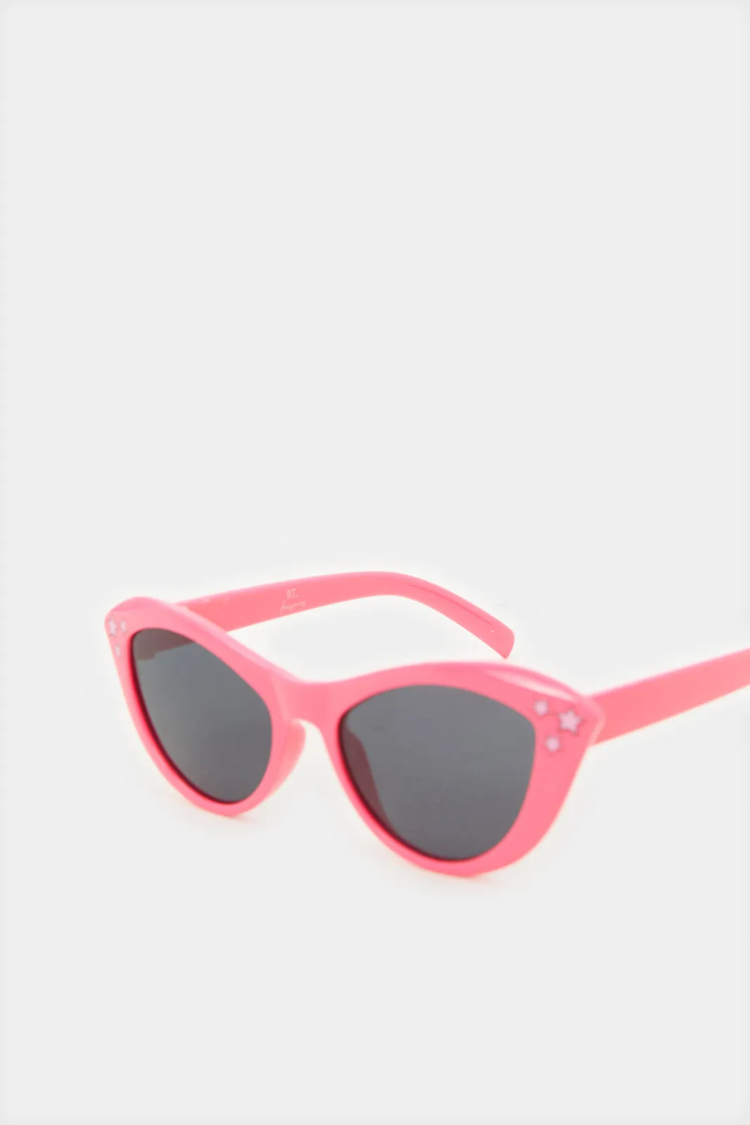 Girls Pink Cat Sunglasses With Embellished Case (2 Piece)