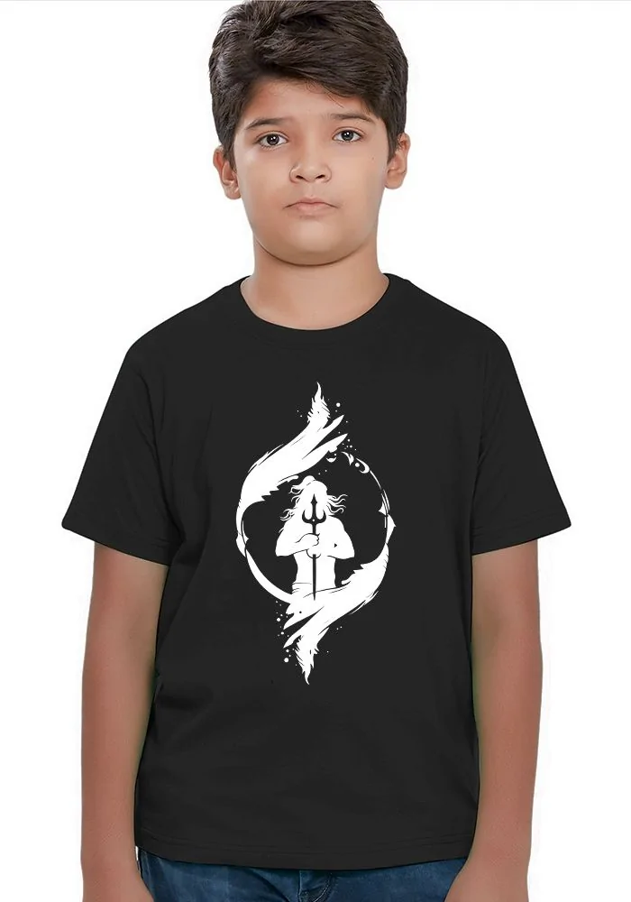 Glow in Dark Lord Shiva Senior Kids T-Shirt