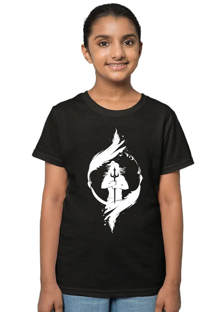 Glow in Dark Lord Shiva Senior Kids T-Shirt