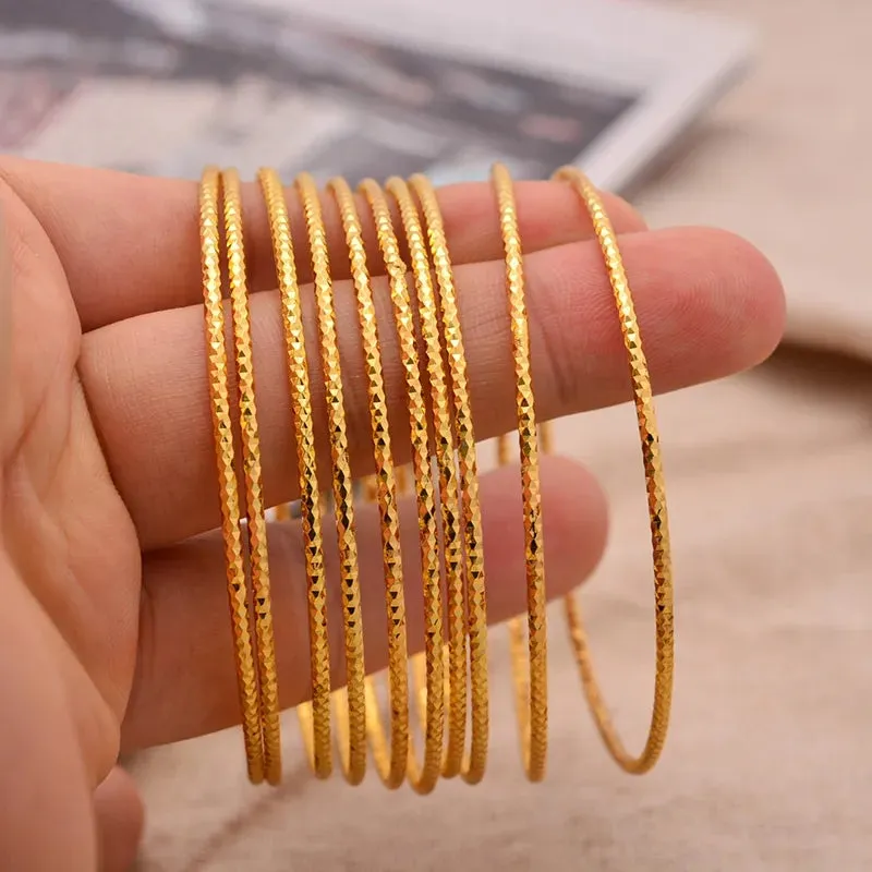 Gold Plated Bangles For Little Girls