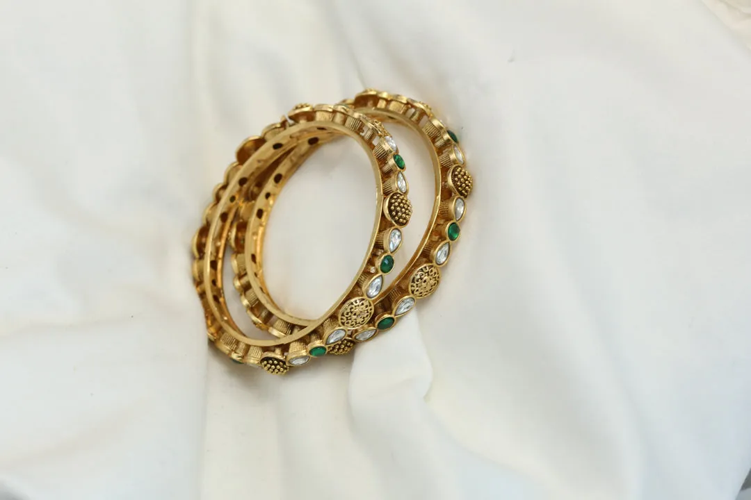 Gold Polki  Bangles (2.4)