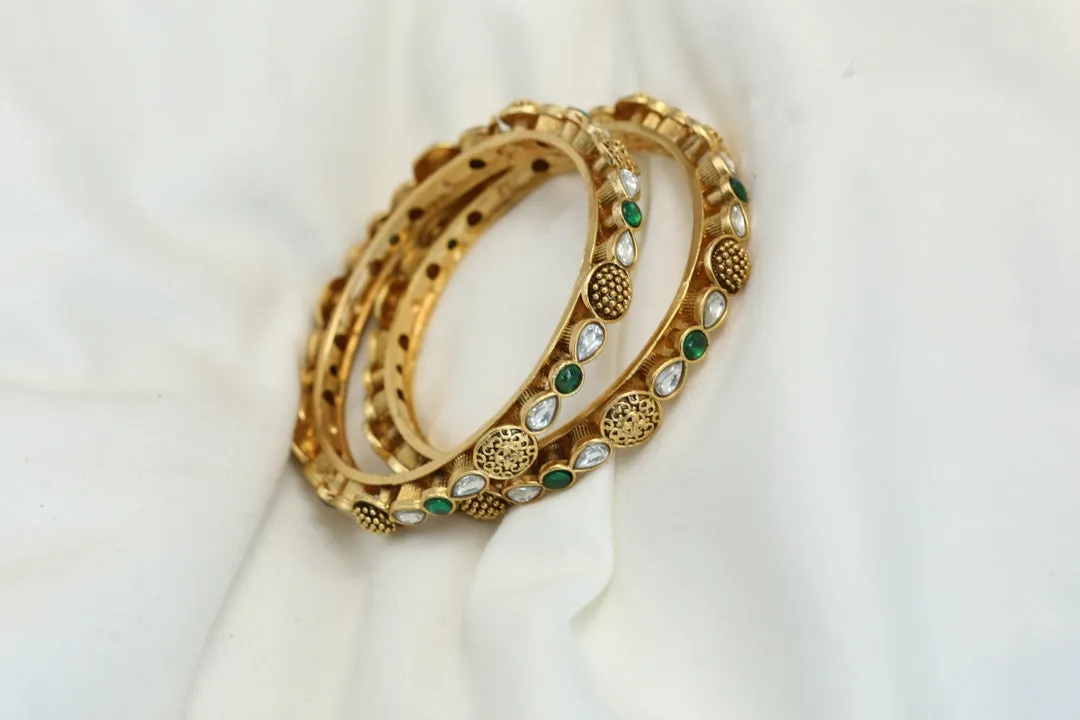 Gold Polki  Bangles (2.4)