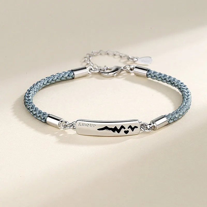 Heart Beat Couple Bracelets