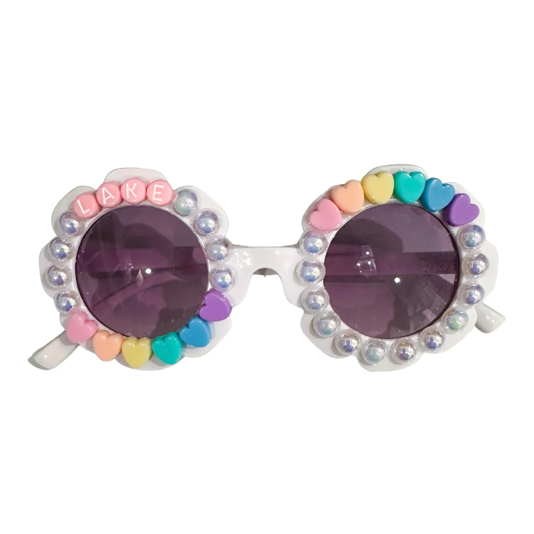 Heart Your Name Sunnies - White