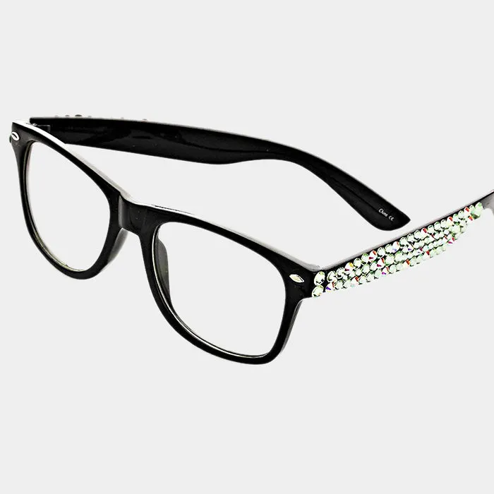 iLLASPARKZ Crystal Leg Polycarbonate Lens Optical Glasses