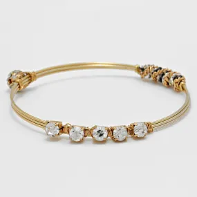 iLLASPARKZ Rhinestone Chain Wrap Station Bangle Bracelet