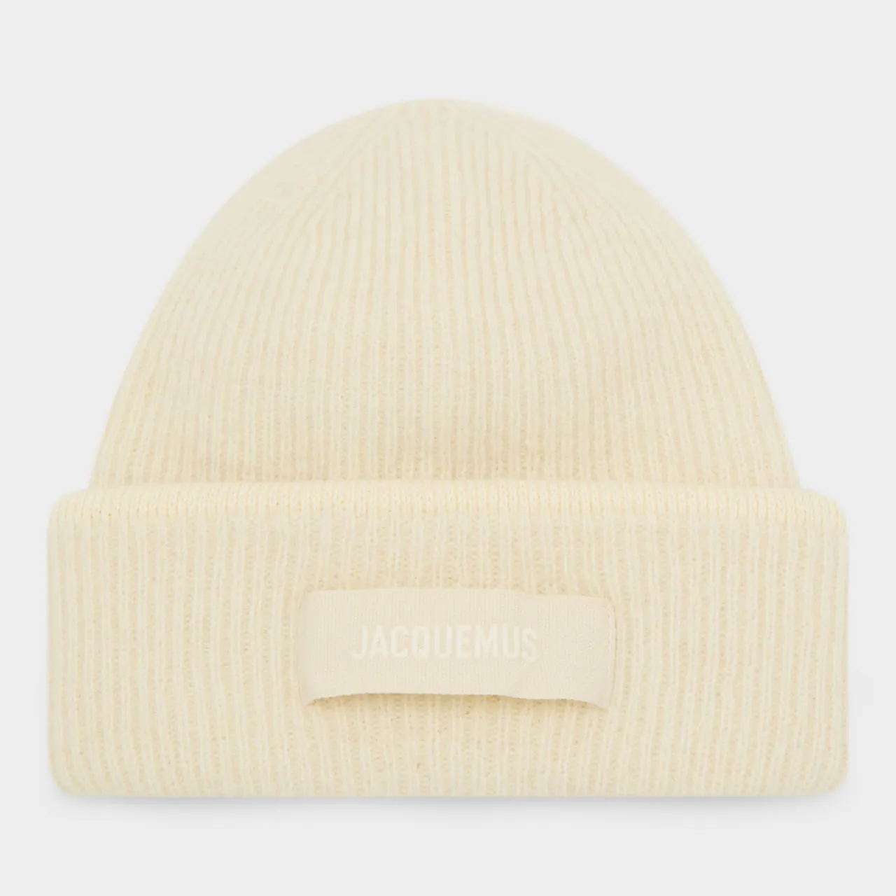 JACQUEMUS Le Bonnet Gros Beanie Hat - Off White