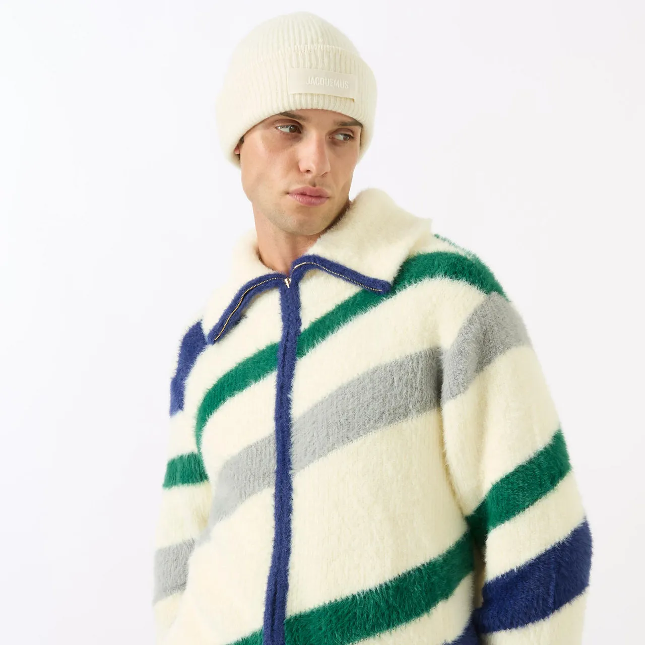 JACQUEMUS Le Bonnet Gros Beanie Hat - Off White