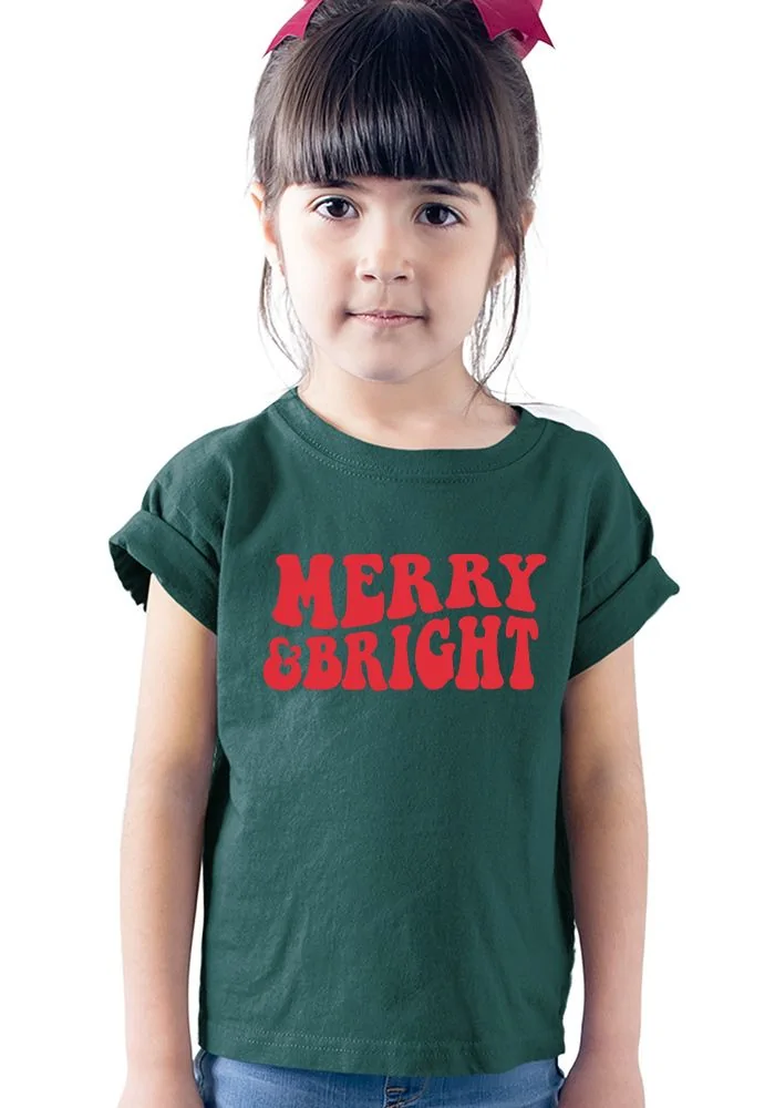 Merry and Bright Kids T-Shirt