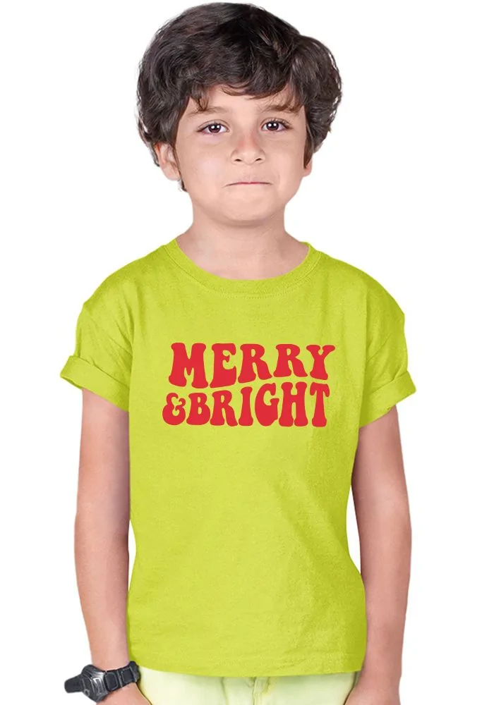 Merry and Bright Kids T-Shirt