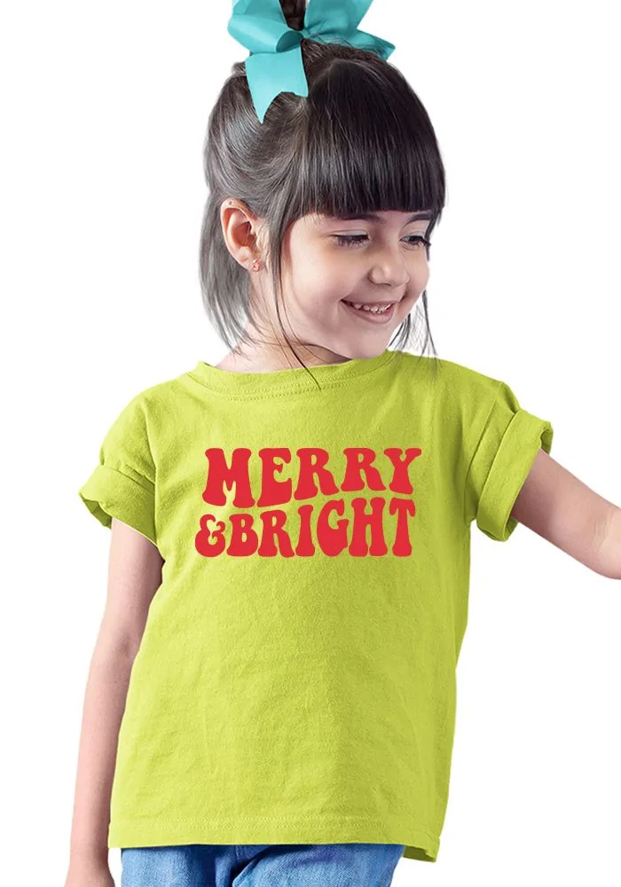 Merry and Bright Kids T-Shirt